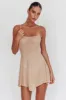 Moon Walker Sheer Rhinestone Mini Dress Nude sold by Selfie Leslie