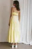 Bondi Waist Tie Maxi Skirt Lemon sold by Selfie Leslie