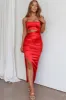 Can't Hardly Wait Cut-Out Midi Dress Red sold by Selfie Leslie