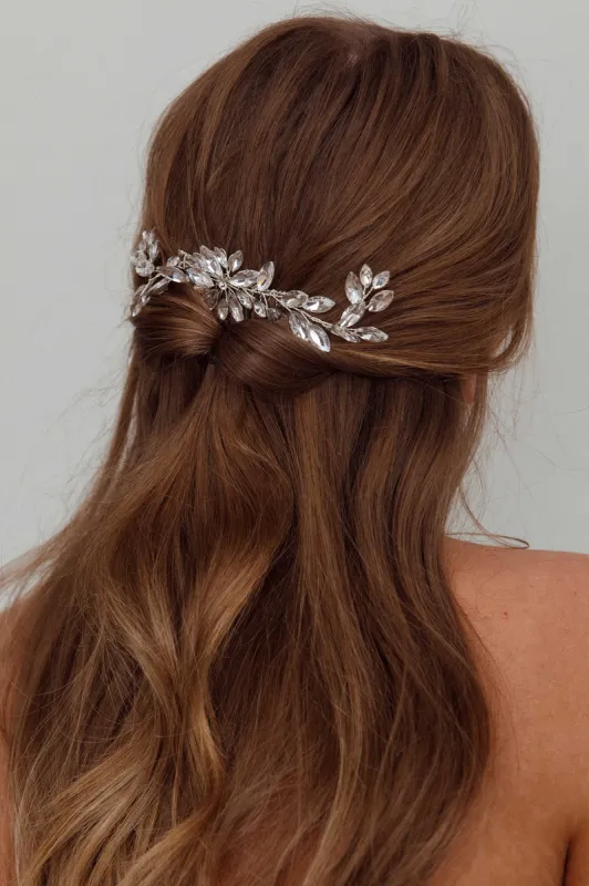 Flower & Crystal Hair Comb sold by Selfie Leslie