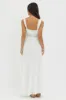 Libby Crochet Lace Waist Maxi Dress Off White sold by Selfie Leslie