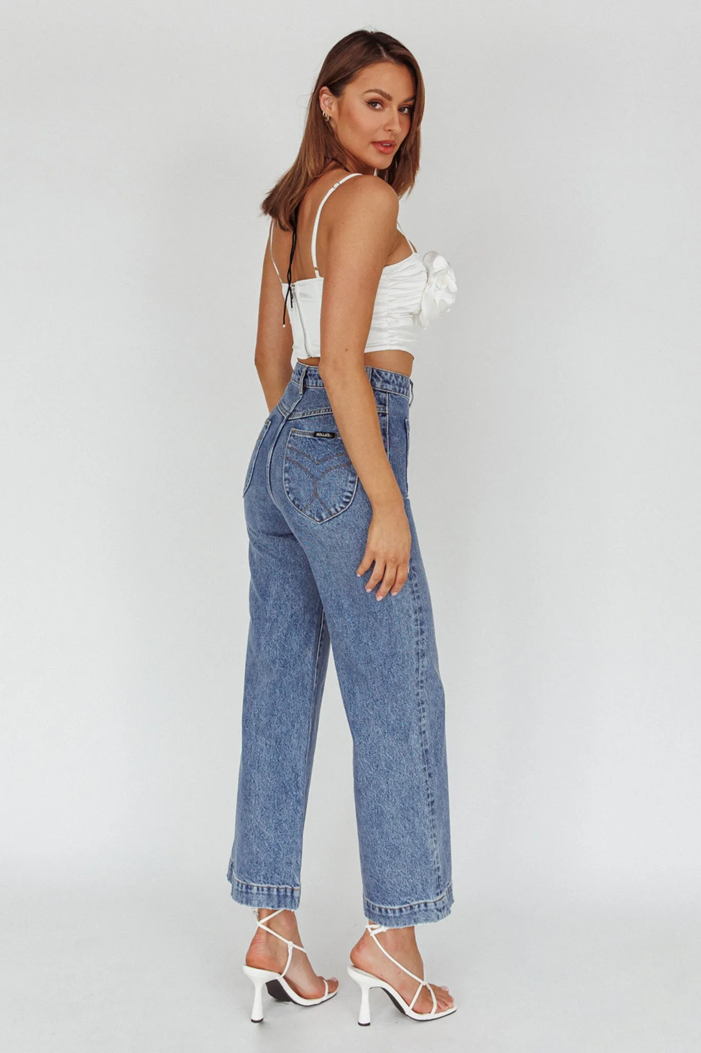 Romina Rose Bust Crop Top Ivory sold by Selfie Leslie product image thumbnail 2