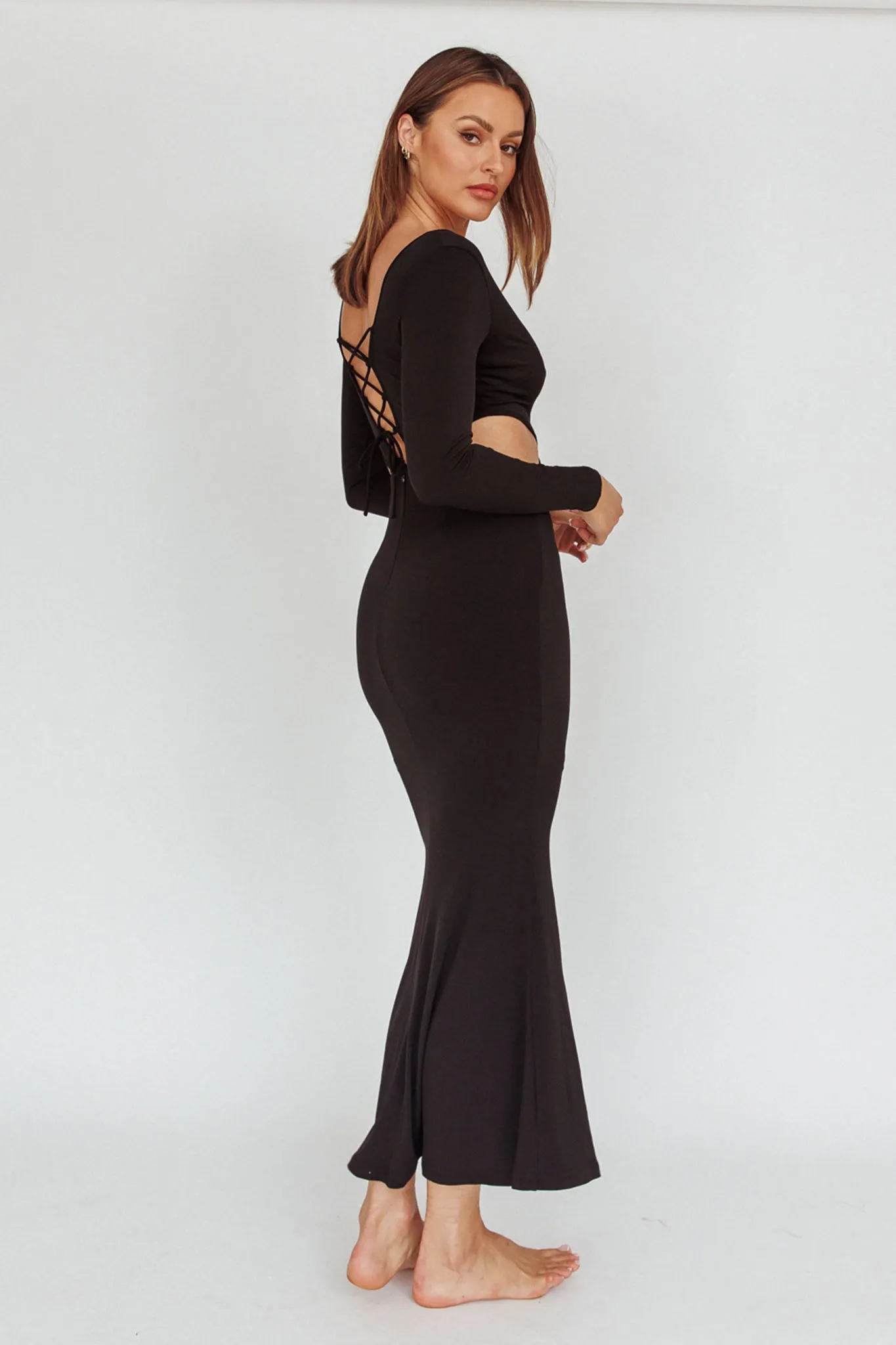 Dress Codes Cut-Out Maxi Dress Black sold by Selfie Leslie product image thumbnail 2