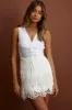 Pura Vida Crochet Mini Skirt White sold by Selfie Leslie