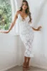 Mielle Lace Midi Dress White sold by Selfie Leslie
