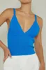 City V-Neck Knit Top Blue sold by Selfie Leslie