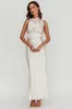 Isabella Satin Maxi Dress Champagne sold by Selfie Leslie