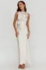 Isabella Satin Maxi Dress Champagne sold by Selfie Leslie