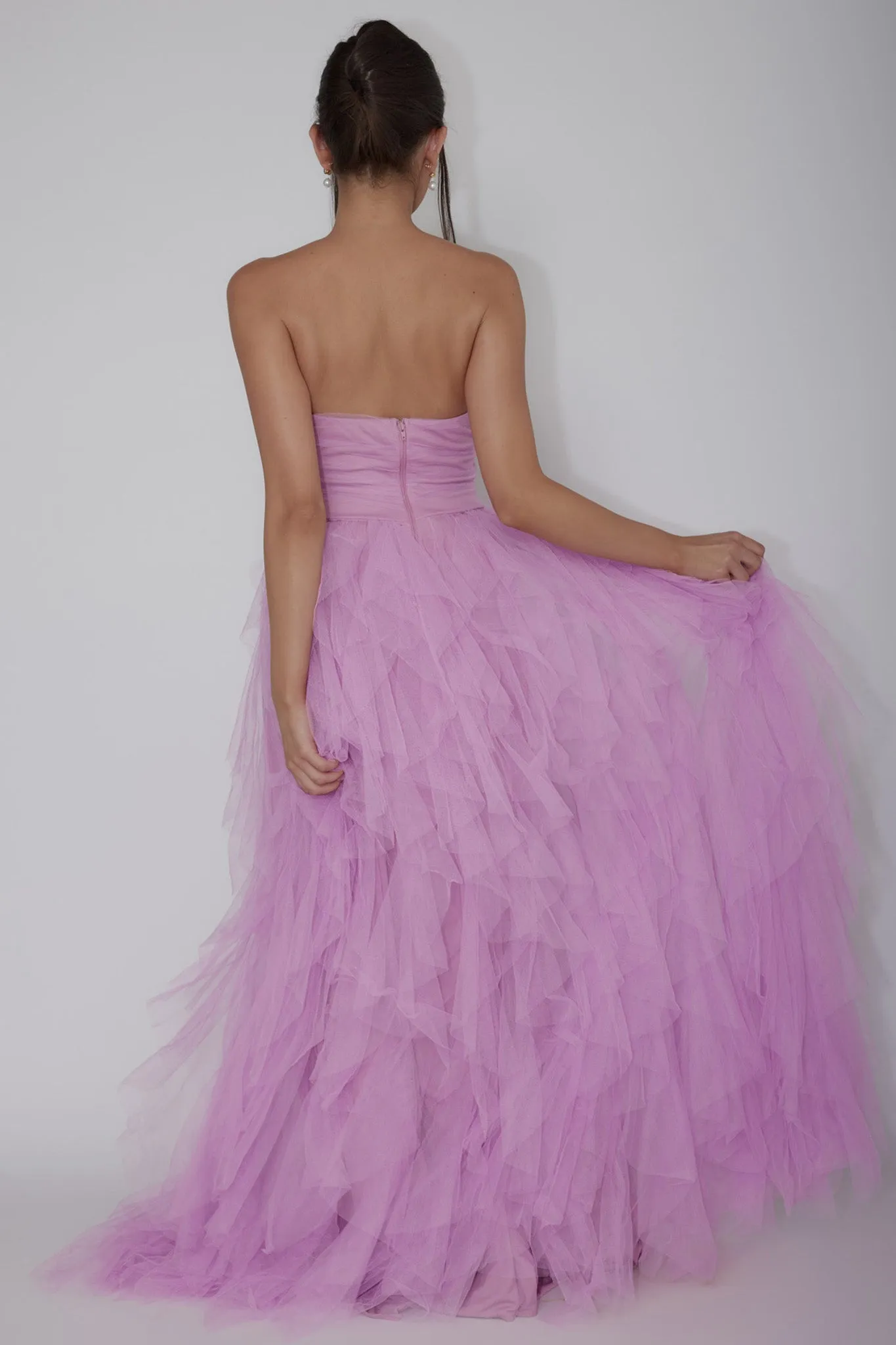 Rori Tulle Cascade Maxi Dress Orchid sold by Selfie Leslie product image thumbnail 2