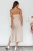 Giorgette Side Split Midi Dress Champagne sold by Selfie Leslie