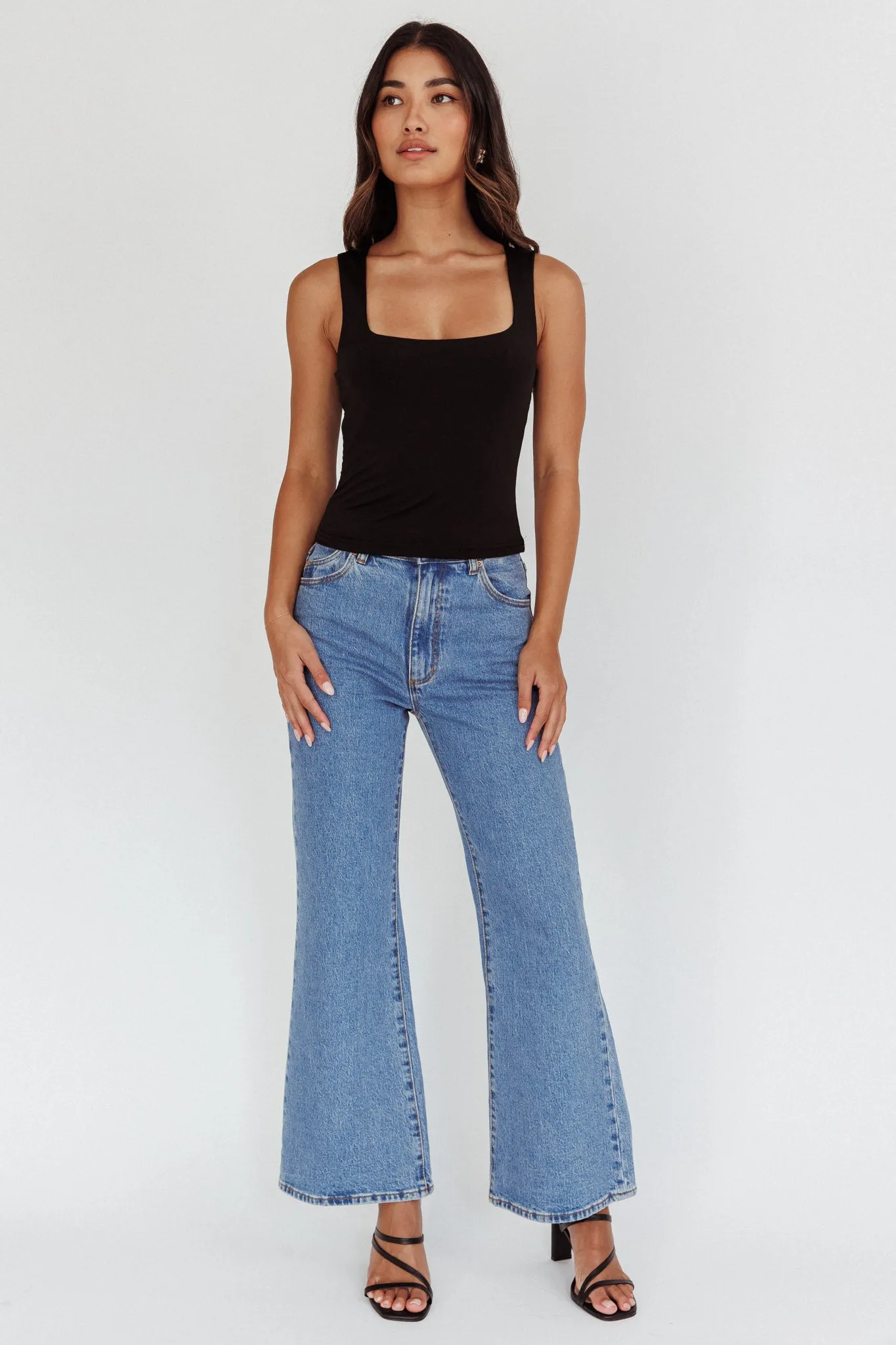 Tabatha U-Neckline Top Black sold by Selfie Leslie product image thumbnail 3