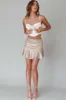Lila Cowl Neck Corset Top Cream sold by Selfie Leslie