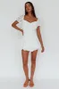 Lianah Lace Sleeve Tied Back Romper White sold by Selfie Leslie