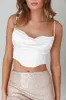 Lila Cowl Neck Corset Top Cream sold by Selfie Leslie