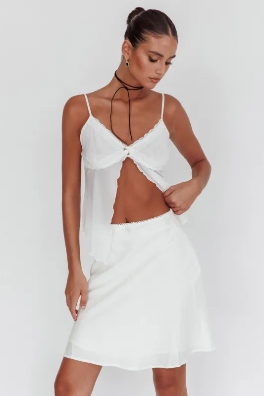 Emotional Knee Length Skirt Off White sold by Selfie Leslie