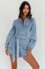 Real World Zip Front Romper Denim Blue sold by Selfie Leslie