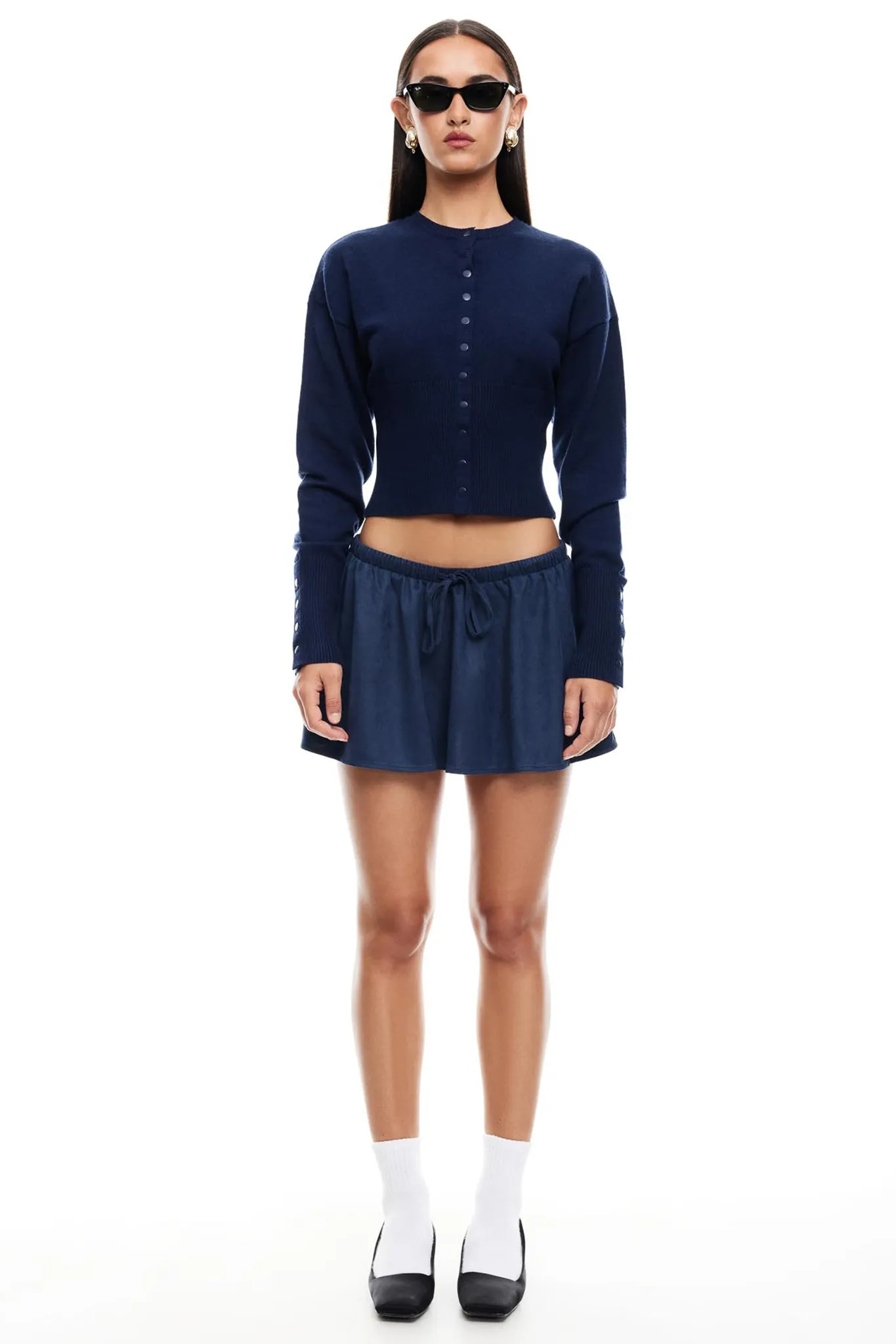 LIONESS Ghost Mini Skirt Navy sold by Selfie Leslie