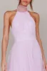 Andria Halterneck Tulle Midi Dress Light Lilac sold by Selfie Leslie