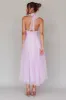 Andria Halterneck Tulle Midi Dress Light Lilac sold by Selfie Leslie