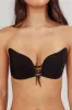 Vito Backless Lace-up Adhesive Bra Black sold by Selfie Leslie