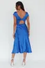 Lucinda Twist Back Midi Dress Navy sold by Selfie Leslie