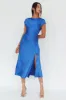Lucinda Twist Back Midi Dress Navy sold by Selfie Leslie