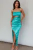 Can't Hardly Wait Cut-Out Midi Dress Green sold by Selfie Leslie