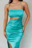 Can't Hardly Wait Cut-Out Midi Dress Green sold by Selfie Leslie