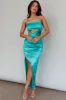 Can't Hardly Wait Cut-Out Midi Dress Green sold by Selfie Leslie