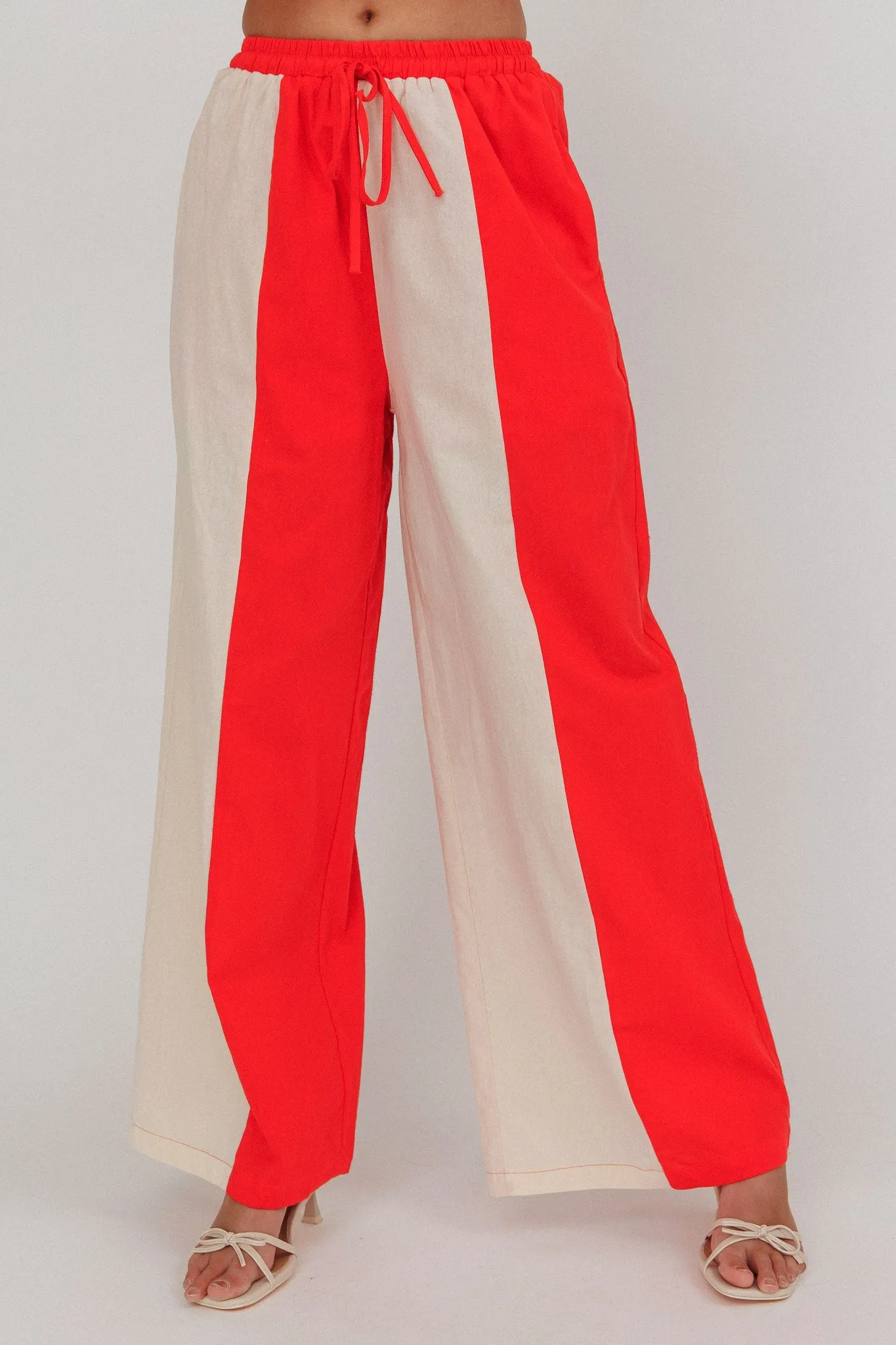 Dream Girl Contrast Wide Leg Pant Tomato Red sold by Selfie Leslie product image thumbnail 4