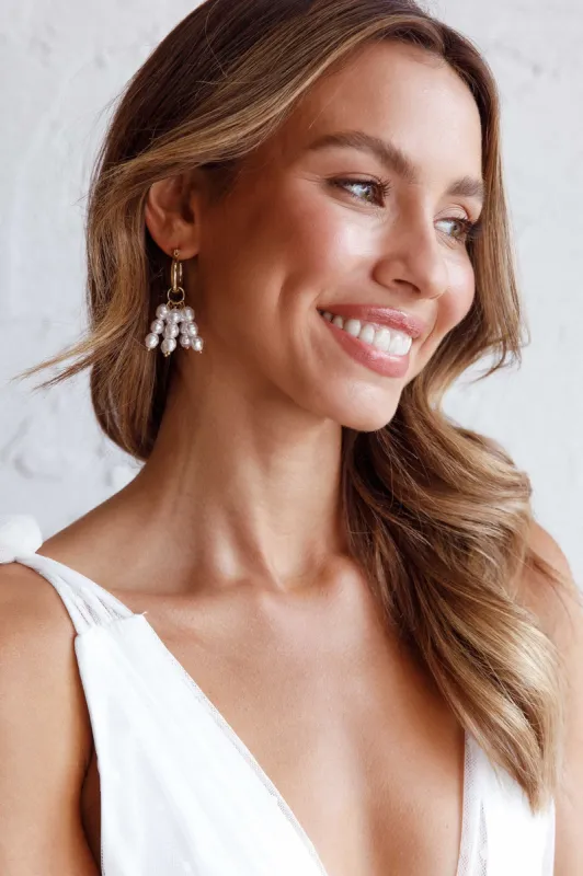 Forever Pearls Earrings Gold sold by Selfie Leslie