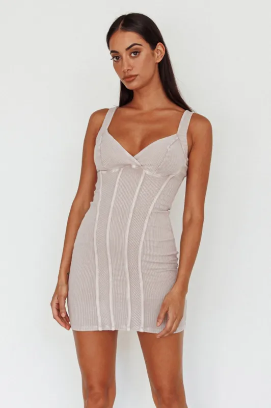 Altitude Piping Trim Mini Dress Ivory sold by Selfie Leslie