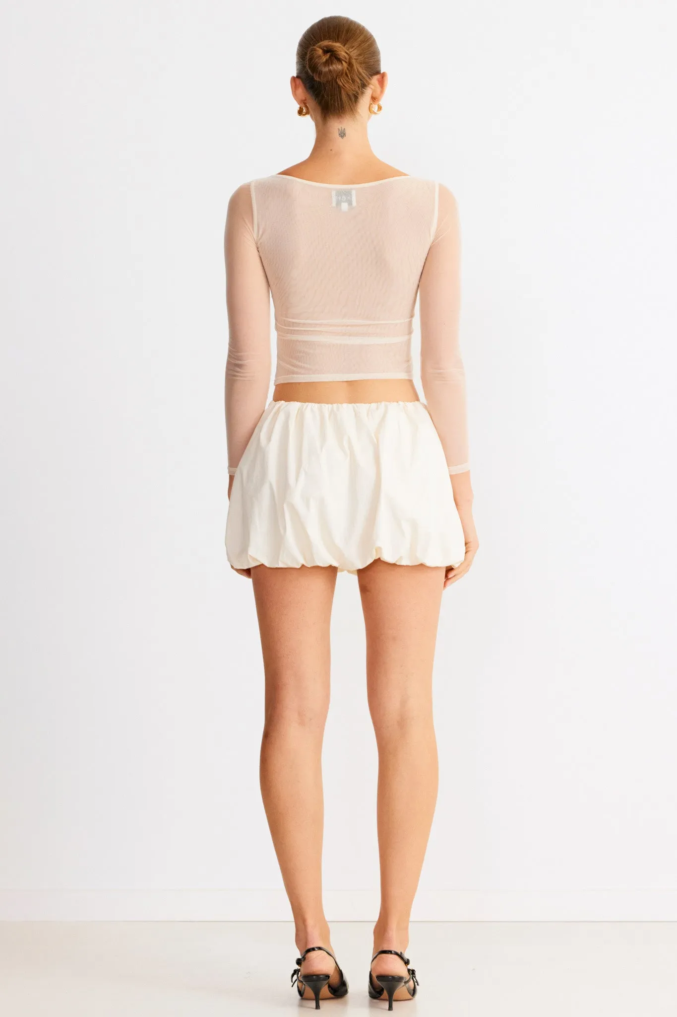 SNDYS Freja Bubble Skirt Chalk sold by Selfie Leslie product image thumbnail 2