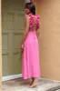 Madara Laced Back Ruffle Dress Hot Pink sold by Selfie Leslie
