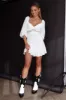 Under The Moon Puff Sleeve Dress White sold by Selfie Leslie