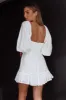 Under The Moon Puff Sleeve Dress White sold by Selfie Leslie