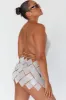 Twinkle Diamante Crop Vest Silver sold by Selfie Leslie