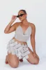 Twinkle Diamante Crop Vest Silver sold by Selfie Leslie