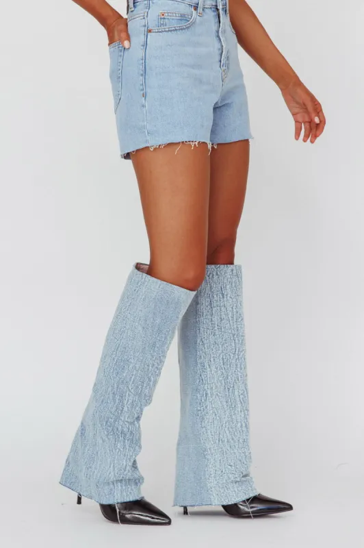 AZALEA WANG Appealing-Denim Stiletto Boot sold by Selfie Leslie