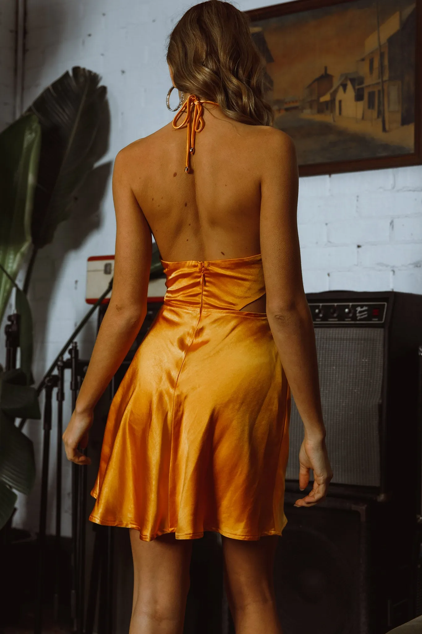 Social Butterfly Cut-Out Waist Mini Dress Mango sold by Selfie Leslie product image thumbnail 2