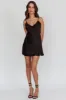 Spellbound Satin Mini Slip Dress Black sold by Selfie Leslie