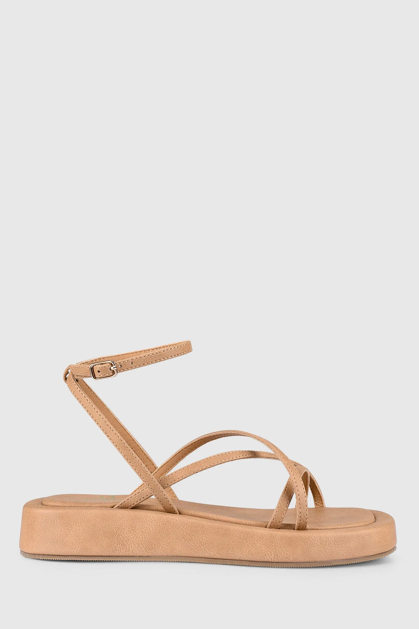 VERALi Bondi Flatform Sandals Caramel Softee sold by Selfie Leslie