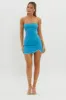 Major Headlines Strapless Mini Dress Blue sold by Selfie Leslie