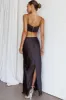 The Moment Satin Maxi Skirt Black sold by Selfie Leslie