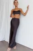 The Moment Satin Maxi Skirt Black sold by Selfie Leslie