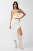 Rose Garden Floral Applique Crop Top Yellow sold by Selfie Leslie