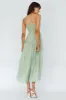 Doe Tie Bust Maxi Dress Sage sold by Selfie Leslie