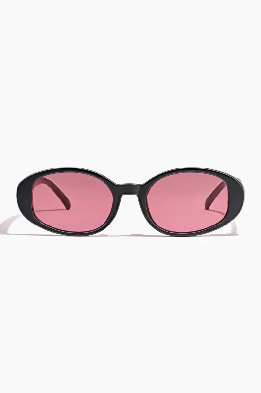 SZADE Sunglasses Downtown ; Black/Blush sold by Selfie Leslie