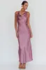 Cassiopeia Open Back Maxi Dress Grape sold by Selfie Leslie