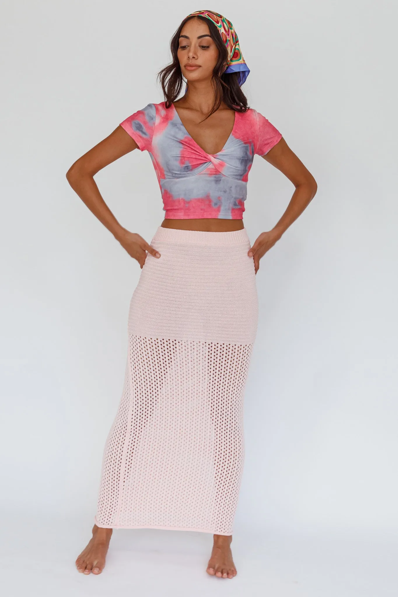 Chase Your Bliss Twist Crop Top Candy sold by Selfie Leslie product image thumbnail 3